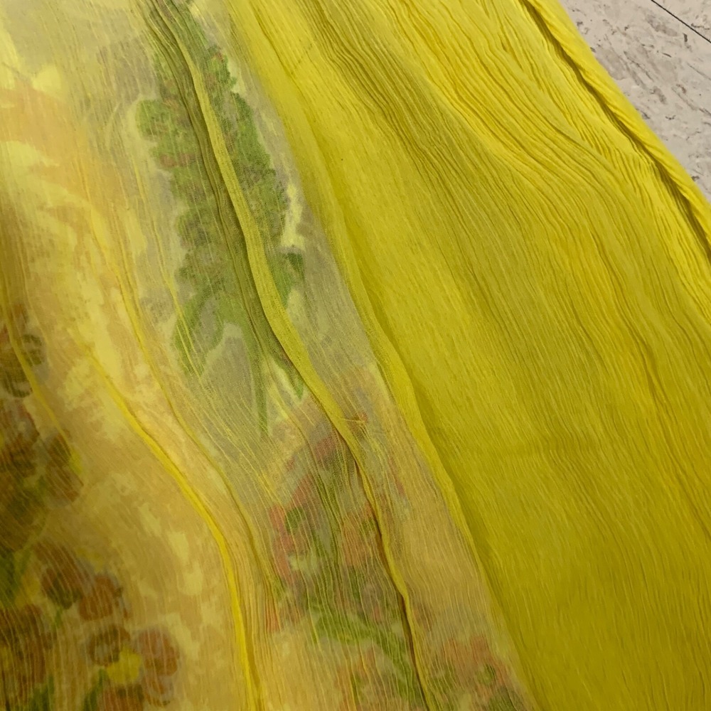 HD‎ IN PARIS Anthropologie Women's Sz 0 Dipped Chroma Swing Dress Purple Yellow - Picture 6 of 10